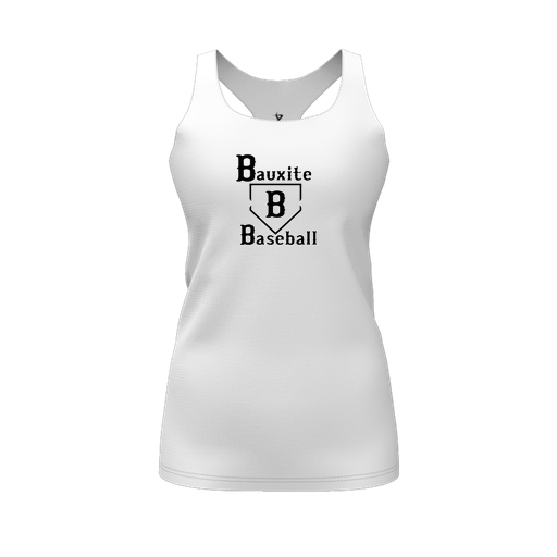 [FT0TRBWH-FYS-LOGO1] Decker Racerback Tank Top (Female Youth S, White, Logo 1)