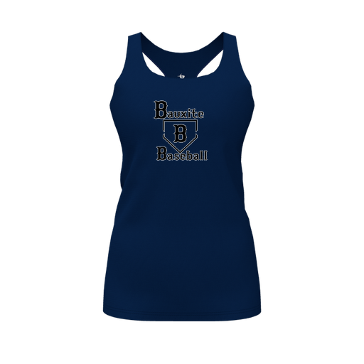 [CUS-DFW-RCBK-PER-NVY-FYS-LOGO1] Racerback Tank Top (Female Youth S, Navy, Logo 1)