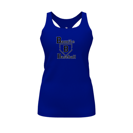 [CUS-DFW-RCBK-PER-RYL-FYS-LOGO1] Racerback Tank Top (Female Youth S, Royal, Logo 1)