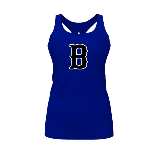 [FT0TRBRY-FYS-LOGO2] Decker Racerback Tank Top (Female Youth S, Royal, Logo 2)