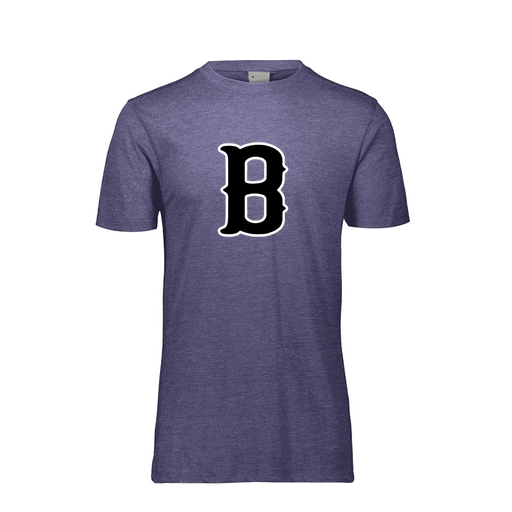 [FTSCUBNV-YS-LOGO2] Decker Youth Tri-Blend T-Shirt - Short Sleeve (Youth S, Navy, Logo 2)