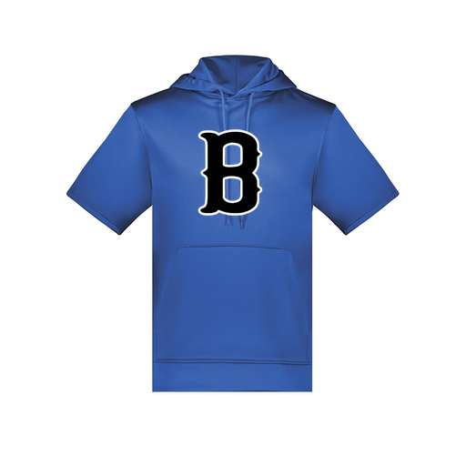 [6871.060.S-LOGO2] Men's Dri Fit Short Sleeve Hoodie (Adult S, Royal, Logo 2)