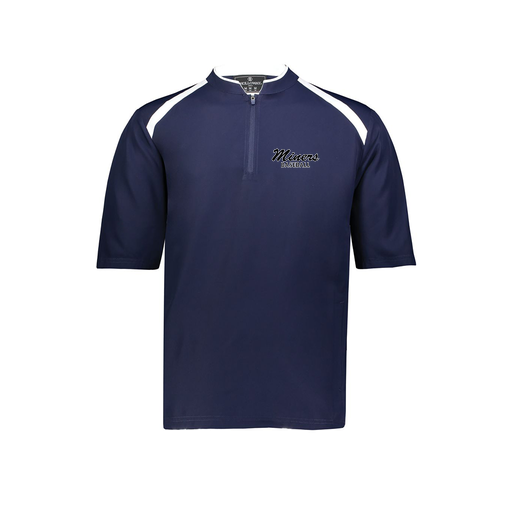 [229581-AS-NVY-LOGO3] Men's Dugout Short Sleeve Pullover (Adult S, Navy, Logo 3)