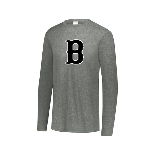 [3075.013.XS-LOGO2] Men's LS Ultra-blend T-Shirt (Adult XS, Gray, Logo 2)
