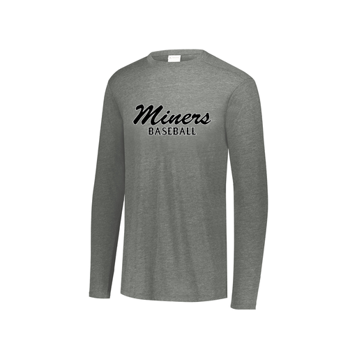 [3076.013.S-LOGO3] Youth LS Ultra-blend T-Shirt (Youth S, Gray, Logo 3)