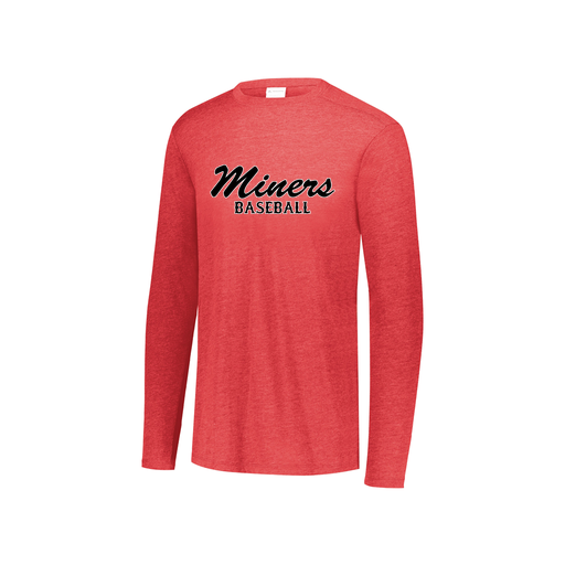[3076.V96.S-LOGO3] Youth LS Ultra-blend T-Shirt (Youth S, Red, Logo 3)