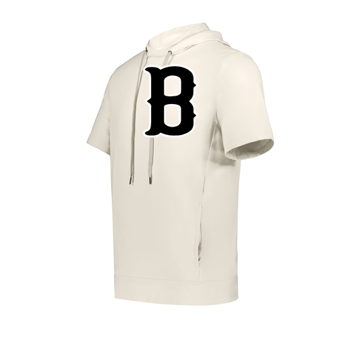 [222605-WHT-YS-LOGO2] YOUTH VENTURA SOFT KNIT SHORT SLEEVE HOODIE (Youth S, White, Logo 2)
