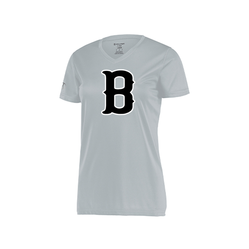 [222820.099.S-LOGO2] Ladies Movement Dri Fit Shirt (Female Adult S, Silver, Logo 2)